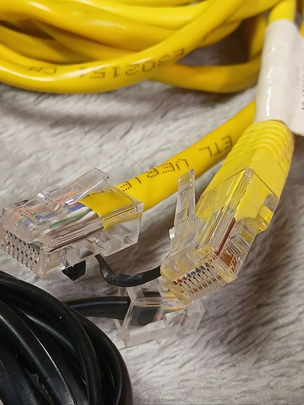 Lot Of 17 Ethernet LAN Patch Cables & DSL RJ11 Phone Cords Various Lengths Mix